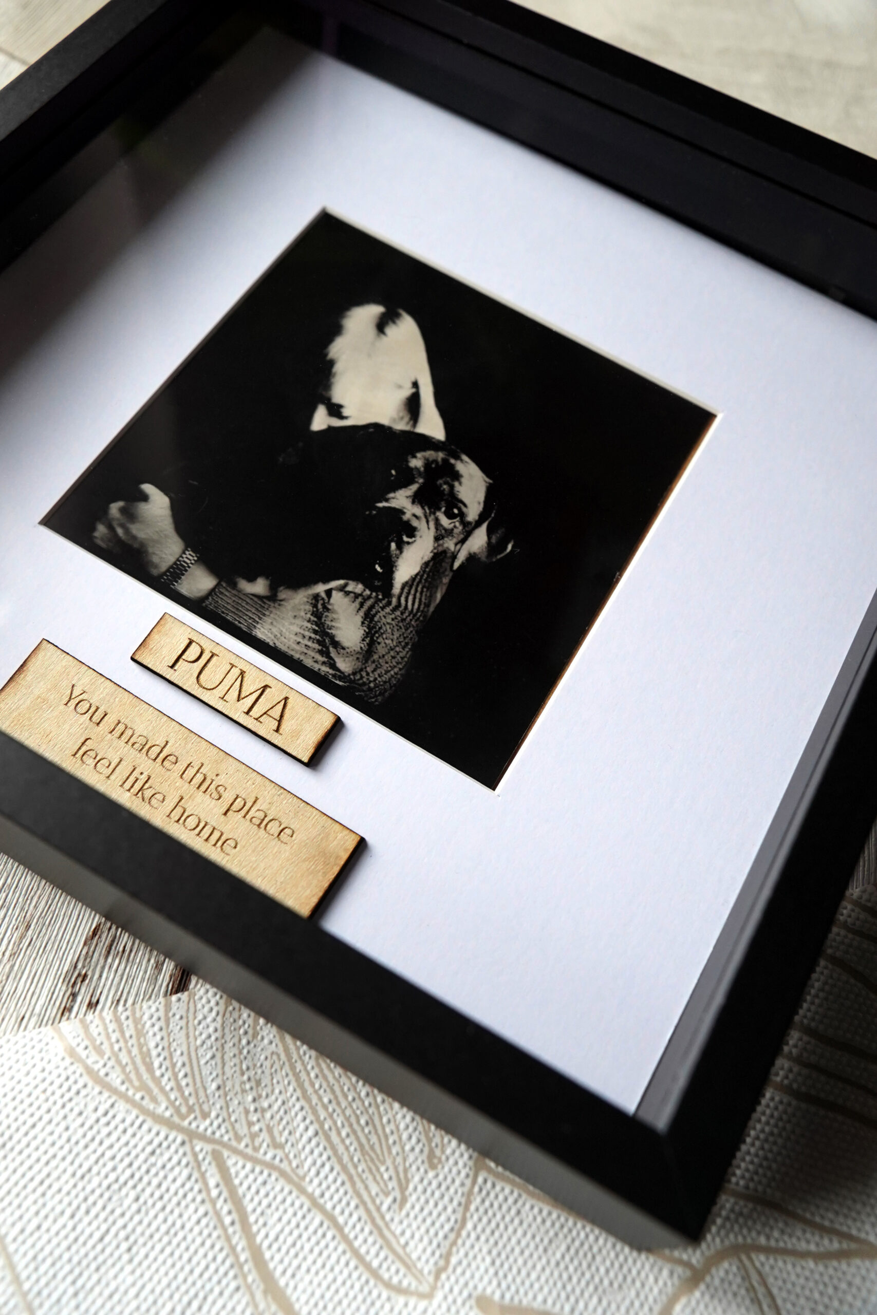 Personalizowana ramka ze zdjęciem psa – grawerowana pamiątka - obrazek 4
